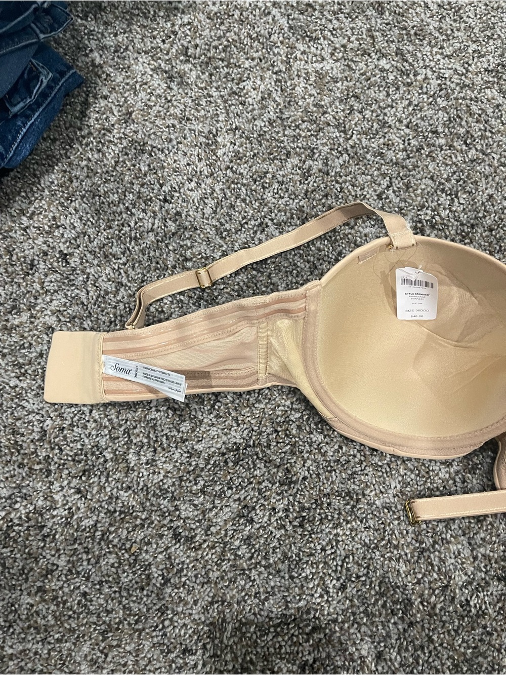 Soma Beige Nude T-Shirt Bra - Picture 3 of 3
